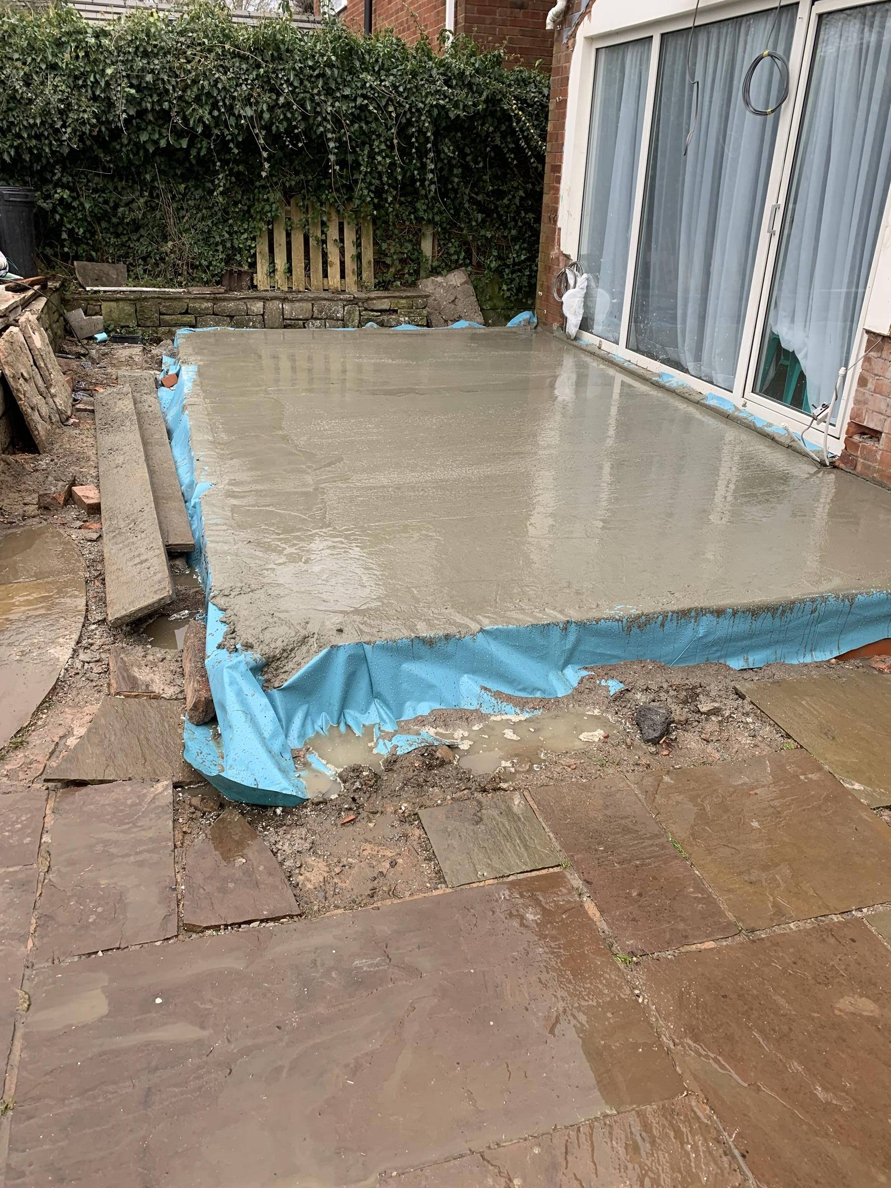 Poured Concrete Slab