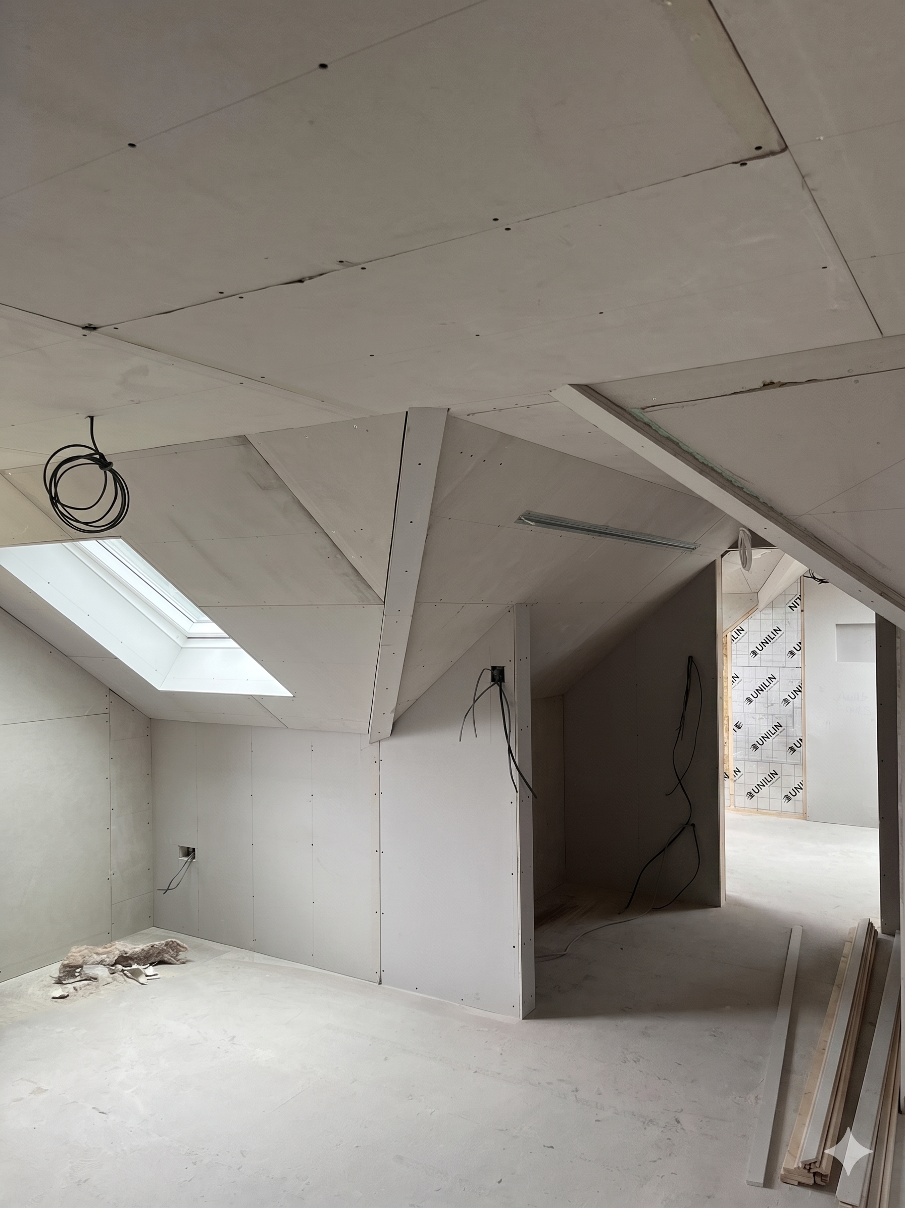 Plasterboarding the Dormer