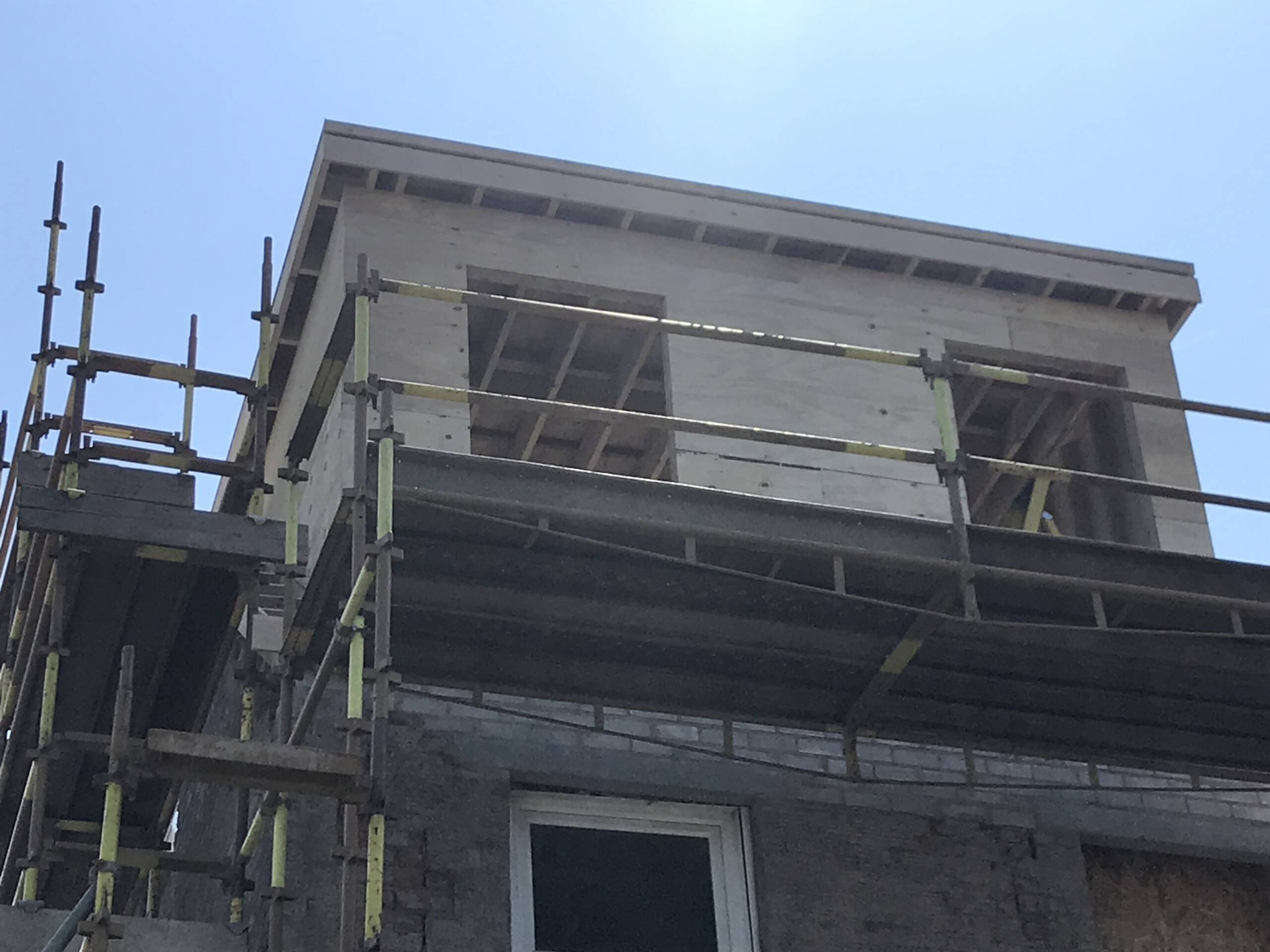 Two Story Extension Blockwork