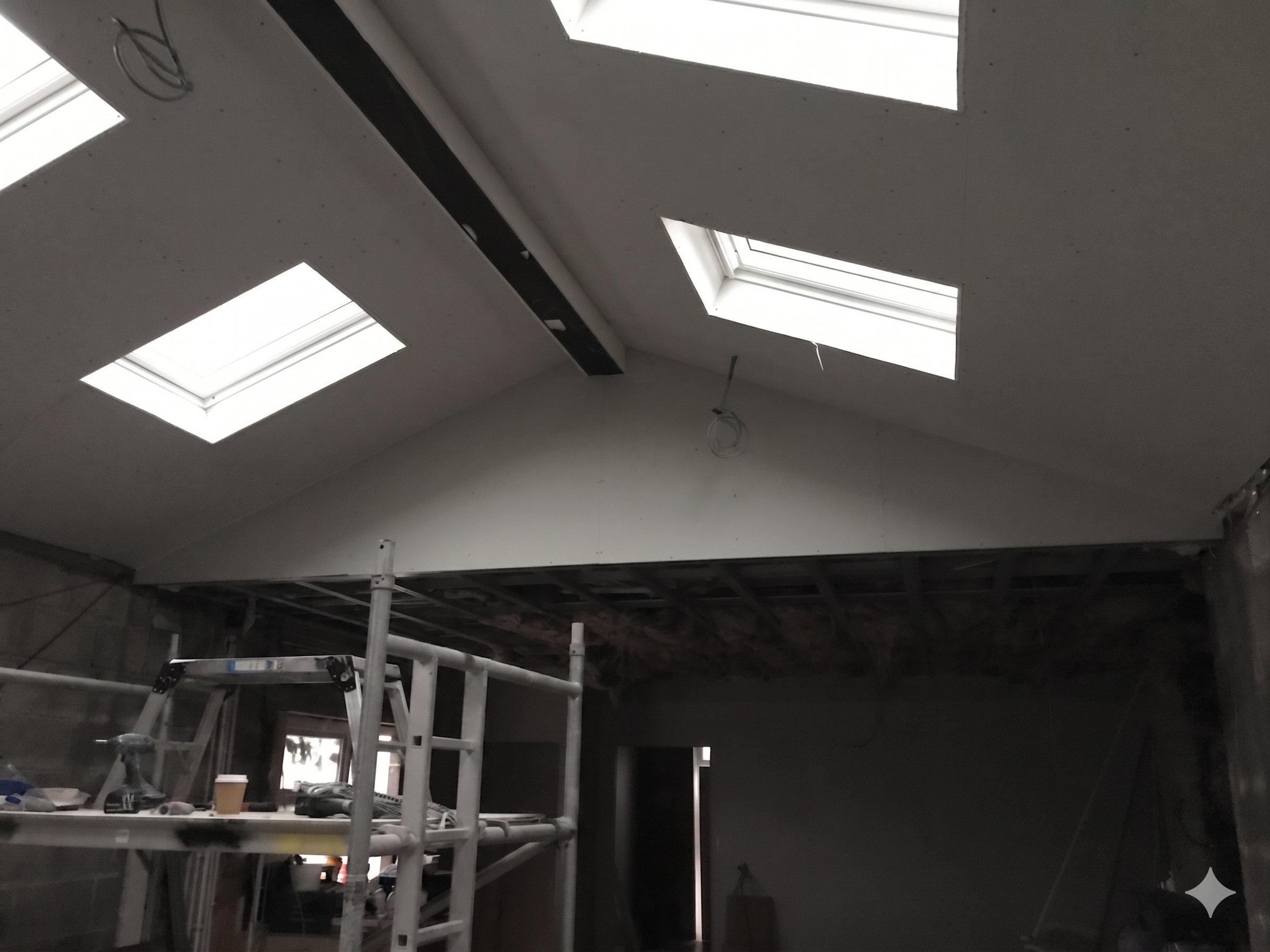 Plasterboarding the Vaulted Ceiling