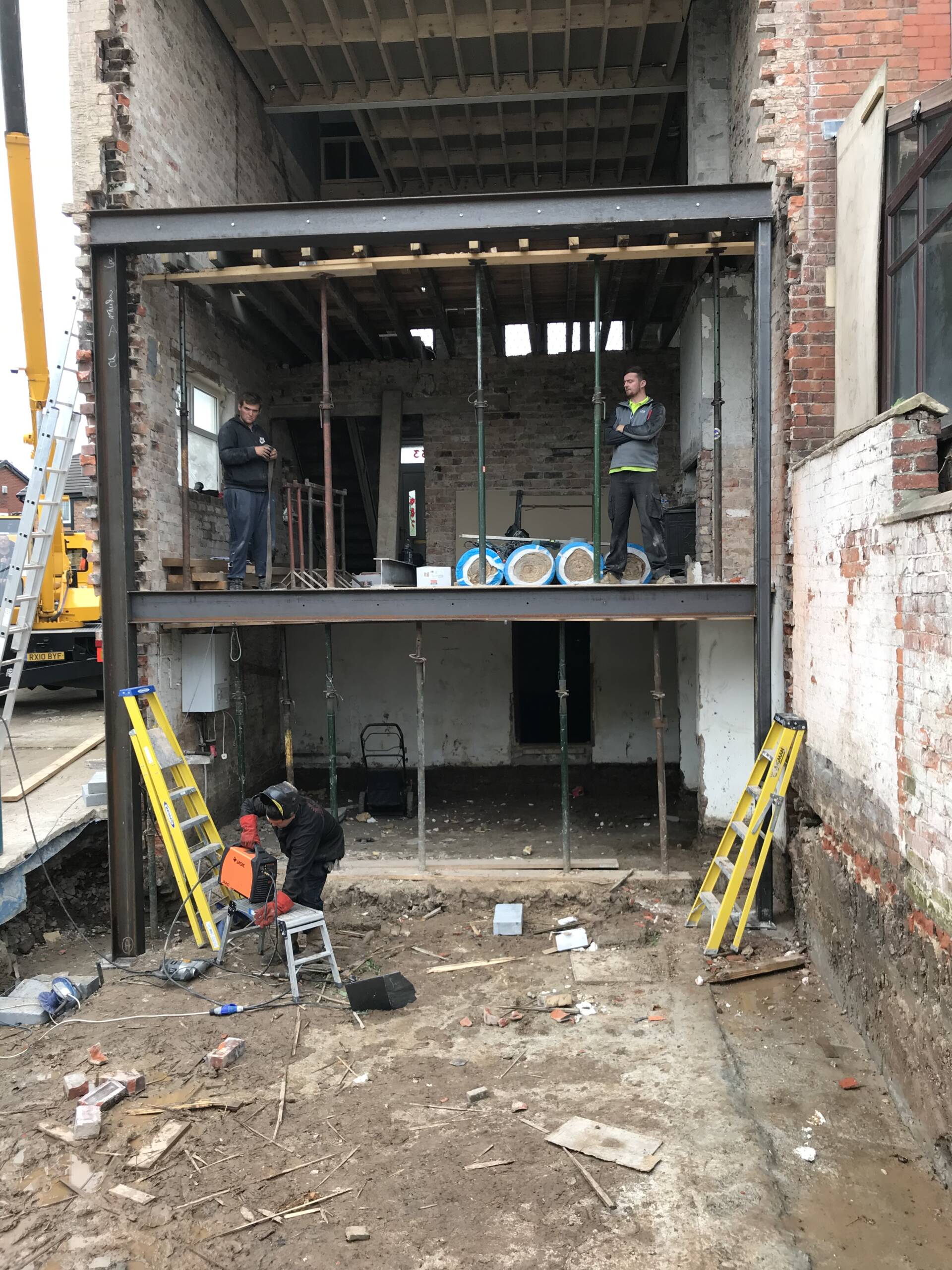 Heavy Steel Framework Installation