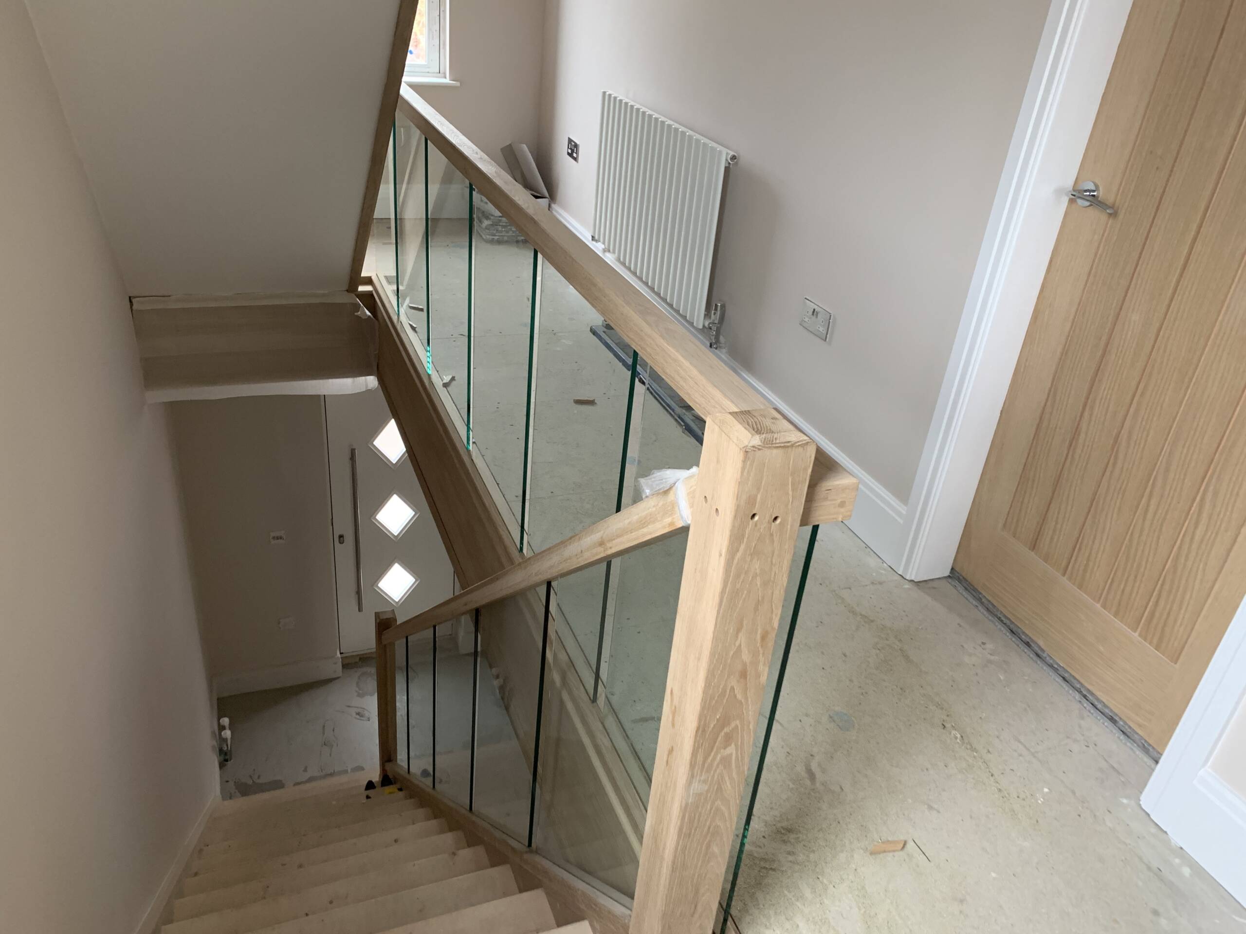 Bespoke Oak and Glass Staircase